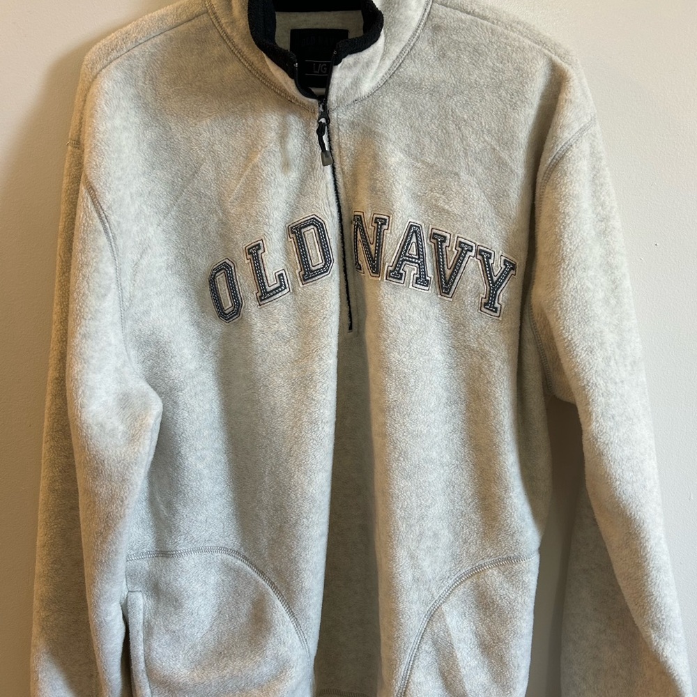 Old Navy Gray Zip Up Sweater